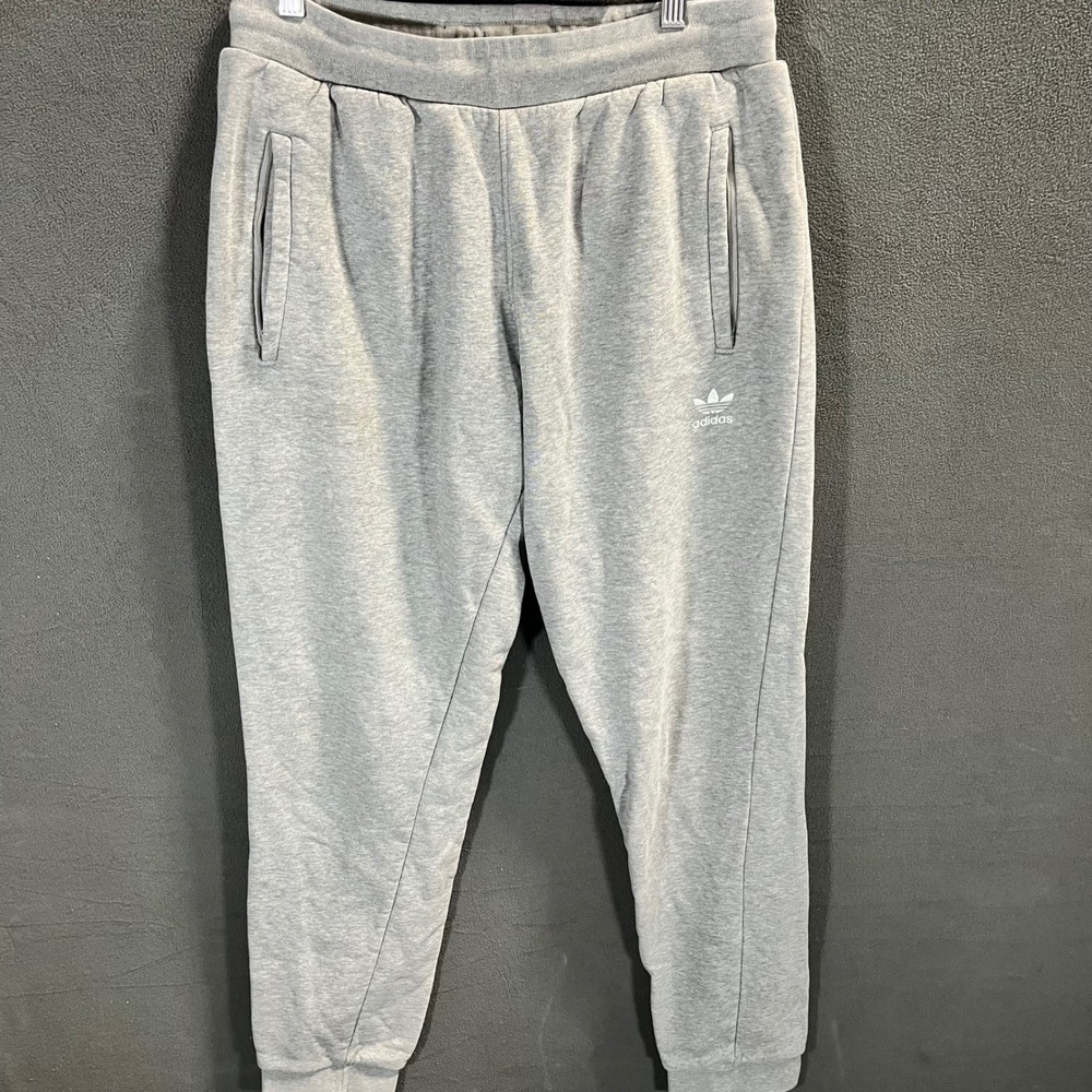 Adidas Originals Mens Primegreen Trefoil Logo Sweatpants Heather Grey Joggers
